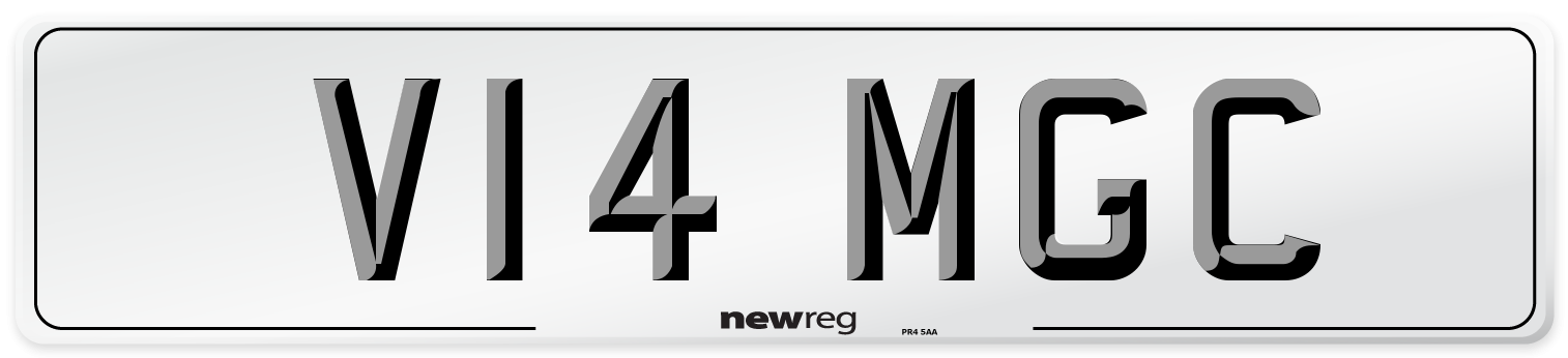 V14 MGC Number Plate from New Reg
